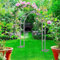 Extra Black Metall Garden Pergola Mit Basen Für Verschiedene Kletterpflanzen, Hochzeitsbogen, Kühl Für Reben, Bogen Für Die Dekoration Im Freien ~//