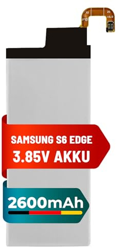 Mpsmobile® Akku EB-BG925ABE für Samsung Galaxy S6 Edge G925F | 2600mAh | Premium Ersatzakku für Ihr Smartphone | Hohe Kapazität für Lange Nutzung