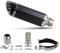 hivxwerm Pot d'échappement de Moto Compatible avec Xmax 125 pour R25 Silencieux D'échappement De Moto Modification du Silencieux Hexagonal À Queue Ronde, Tuyau D'échappement De Moto 370 Mm(D)