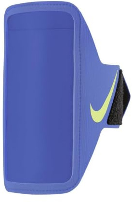 Nike Lean Armband Plus Smartphone Sportarmband Running Fitness Jogging Handyhalter Armband reflektierend Laufzubehör, Sapphire/Black/Lt Liquid Lime, One Size