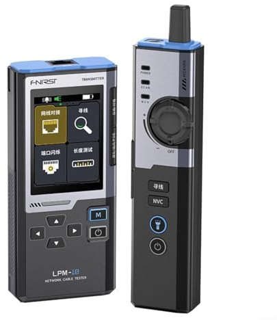 Netzwerk-Kabeltester LPM-10A mit PoE-Erkennung, NCV-Spannungsprüfung und 2,4-Zoll-Farbdisplay für RJ45-Leitungssuche