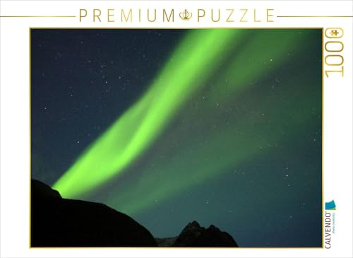 CALVENDO Puzzle EIN Motiv aus dem Kalender Nordlicht-Zauber auf den Lofoten. Aurora Borealis | 1000 Teile Lege-Größe 64 x 48 cm Foto-Puzzle für glückliche Stunden