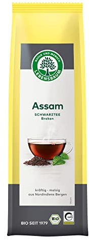 LEBENSBAUM Assam Schwarztee Broken lose, Bio-Tee mit würzig-malzigem Geschmack, Assam Tee lose, 100% natürlicher Genuss, 100 g