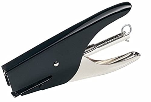 Rapid S51 Supreme, Cucitrice a pinza capacità fino a 15 fogli, Cucitrice in acciaio ergonomica, Caricamento posteriore, Compatibile con punti 21/4, Nero, 10538731