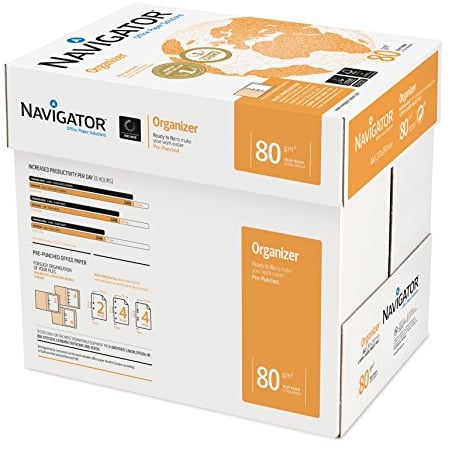 NAVIGATOR NAVIG2FORIA4 Organizer, A4, 80 g, 2 Löcher, 5 Stück