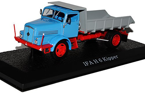 IFA W H 6 Kipper Blau DDR LKW 1/43 Atlas Modell Auto mit individiuellem Wunschkennzeichen