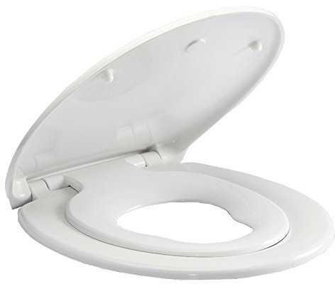 Parent and Child Family Multi Potty Training Soft Close Toilet Seat STANDARD - TOP FIX - BTW - CLOSE COUPLED - BLIND HOLE - 3 DESIGNS AVAILABLE (PREMIUM TOP AND BOTTOM FIX WITH REMOVEABLE CHILD SEAT)
