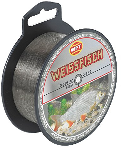 WFT Zielfisch Weißfisch 500m - Monofile Angelschnur, Durchmesser/Tragkraft:0.20mm / 3.8kg Tragkraft