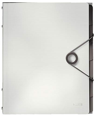 Leitz 45691001 Solid Ordnungsmappe PP A4, Weiß, 6 Fächer