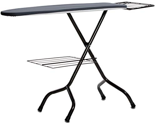 LELIT, Naomi PA113, asse da stiro traspirante con altezza regolabile, portabiancheria e portacaldaia