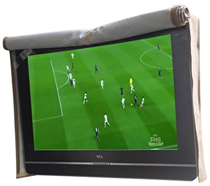 acoveritt Outdoor 50 TV Set Cover,Scratch Resistant Liner Protect LED Screen Best-Compatible with Standard Mounts and Stands (Tan)