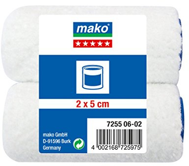 Lack-Mini-EW makotex plus (5 Stern), 5 cm, 2 Stk.im Polybeutel MalerqualitätMalerqualität