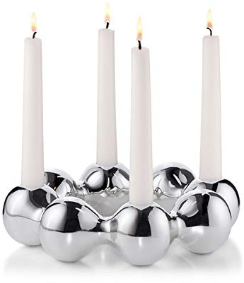 Philippi Pearl Kerzenständer, Silber, 23 cm