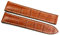 RIOS 1931 Herren Leder Uhrenarmband 20mm Krokoprägung braun für Omega Faltschließe