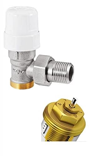 Robinet thermostatique équerre avec pré-réglage - 3/8' - RBM