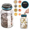Sunsbell Tirelire Décoratives, Euro Argent Coin Boîte De Sauvegarde Jar Écran LCD Grande Capacité Comptage Box Tirelire Pot Conteneur Enfants Cadeau (1.5L)