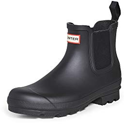 Hunter Chelsea - Scarpe da barca da uomo, Nero, 40/41 EU