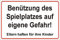 Schild: Benützung des Spielplatzes - 297x210mm einseitiger Druck | Aluverbundschild