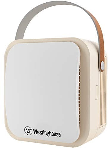 Westinghouse 1804 Patented NCCO Technology Portable Air Purifier with True HEPA Filter and NCCO Technology - Removes Bacteria, Viruses, VOCs, Allergens, Dust, Smoke, Odors - Ideal for Airplane, Hotels