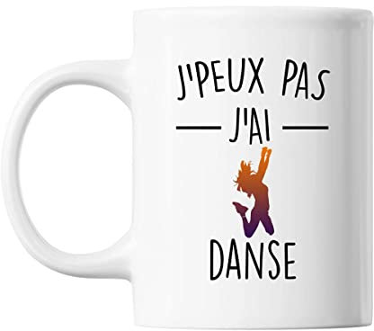 Mug danse j'peux pas Blanc