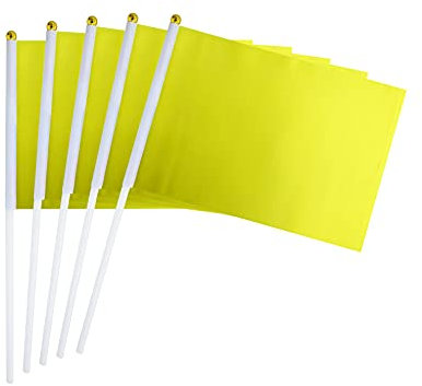 WXTWK Drapeau jaune (lot de 25, jaune)