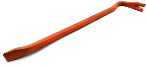 Tradineur - Pata de cabra de hierro 45 cm de longitud - Palanca de encofrador - Pie de cabra, quitaclavos, herramienta sacaclavos, desencofrador - Grosor 16 mm