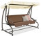Garden Point Roma 3-Sitzer Gartenschaukel Braun | Eine Elegante und funktionale Schaukel für jeden Garten
