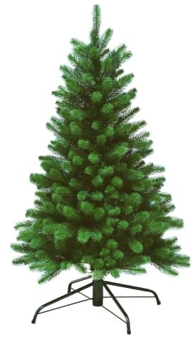 SCHAUMEX Premium Künstlicher Weihnachtsbaum - 100% Spritzguss - Naturgetreue Nordmanntanne, Verschiedene Größen erhältlich (Ohne LED Beleuchtung, 120cm)