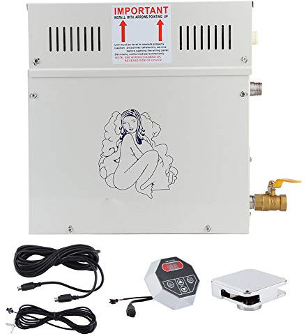 Saunaofen Dusche Spa Sauna Kit Ventil Dampfmaschine Dampfsauna Dampfdusche,4.5KW 220V Dampfgenerator Dusche Sauna Dampfbad Heizung für Haussauna SPA Wasserdichtes Kontrollbad Spa Generator