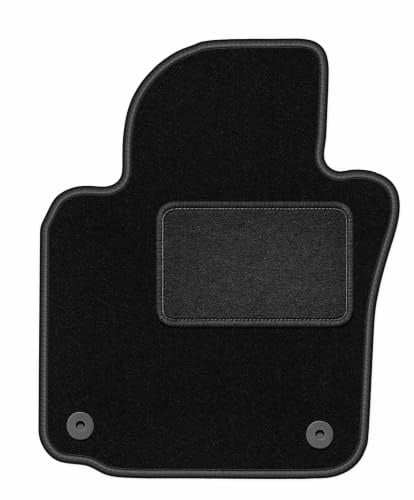 Velours-Fahrermatte passend für Volkswagen Eos 2005-2015, Schwarz, LUX | passend für Cabrio; Velours-Teppich (Polypropylen), ca. 6,5 mm; rutschfest, vormontierte Befestigungen (Typ AV)