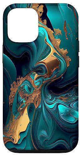 iPhone 13 Abstract Teal Artwork Case