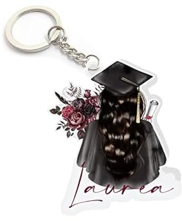 irpot Portachiavi Laurea Bomboniera 10 pz regalini fine festa gadget economici divertenti segnaposto bomboniere graduation day diploma (Graduation Girl)