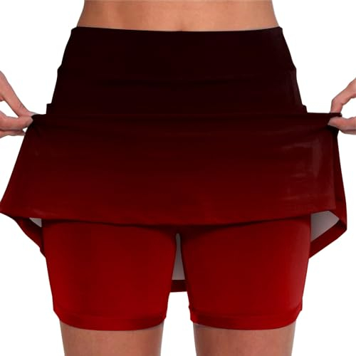 Sommer Outfits Damen Kurze Hose Damen Rock mit Hose drunter Sommer Outfits Damen Stretch schmale Hosen Wildlederoptik