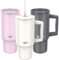 SHO XL Tumbler - Insulated Stainless Steel Reusable Water Bottle Iced Coffee Travel Mug with Handle, Straw Lid & Slider Lid - 900ml / 30 oz - Cold 24 Hours - Hot 12 Hours (Orchid, 900ml)