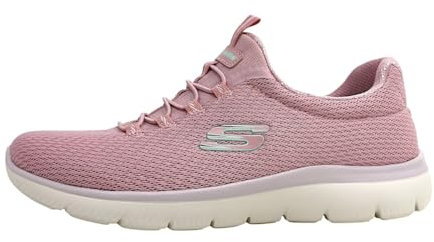 Skecher Damen Slipper Summer Blush Lila Textil, Größe:42, Farbauswahl:Rose/pink