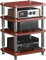 HiFi-Rack Druckerregal TV-Regal 4-stufige Phonoschrank CD DVD Verstärker-Rack Lautsprecher-Rack Mit Verstellbaren Ablagen Audio-Tower Für Home Office Kino(Style 4)