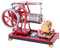NULA Metall Motor Modell Bausatz, VE-01 Externer Verbrennungsmotor Strahl-Vakuummotor-Modell Flammenfresser Motormodell mit Einstellbarer Geschwindigkei Wissenschaftliches Lernspielzeug