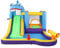 Bonnlo hüpfburg Indoor/Outdoor groß, hüpfburg mit Gebläse (580W) und Troken-/Wasserrutsche, planschbecken für Kinder ab 3 Jahre, 380x260x240 cm