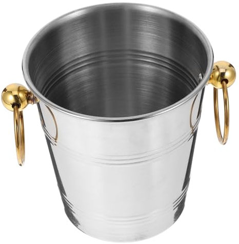 CHICAMPERA Cubeta Inoxidable para Enfriador De Bebidas Bares para Cerveza y Champán