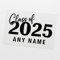 Personalised Class of Leavers Iron-On Transfer | Custom School Leavers Name and Year Vinyl for T-Shirts & Hoodies