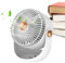 Generisch Ventilador de mesa, enfriador de aire de 3 velocidades, recargable y silencioso, para camping, viajes, tienda de campaña, dormitorio y habitación infantil