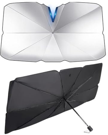Parasol Coche Delantero para VW Volkswagen Tiguan SUV(2016-2020),Parasol retráctil portátil, protección Solar eficiente, Adecuado para estacionamiento a Alta Temperatura