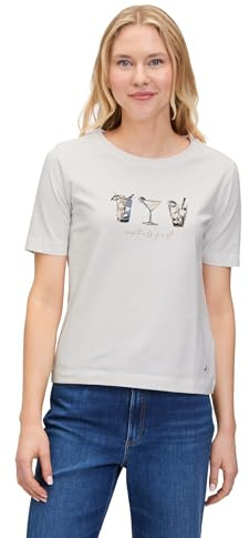 Betty & Co Damen Casual-Shirt mit Print M, Patch Cream/Brown
