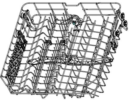 SOS Accessoire Panier supérieur avec rotor pour Lave-vaisselle FAGOR 1062611