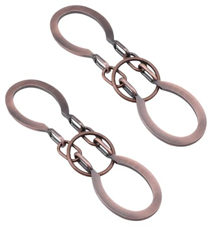 2Pcs Puzzle Ring Brain Teaser Puzzles - Metal Horseshoe Cast Puzzle Game Unlock Interlock Puzzles Box Mind IQ Logic Test Disentanglement Games for Adults Office Supplies