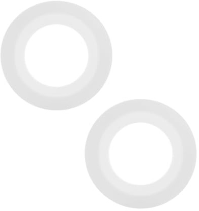 2PCS Joint Chasse d'Eau WC Compatible avec Siamp Optima 49 50, 72 mmx45 mm | Joints Valve Chasse-d'eau Rechange en silicone 34490507 (Blanc)