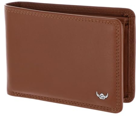 Golden Head Leder Geldbörse Polo RFID Protect Minischeintasche 1194 Cognac braun