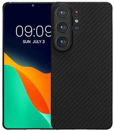 kalibri Schutzhülle kompatibel mit Samsung Galaxy S26 Ultra - Hülle Aramid - Handy Cover Case Handyhülle Schwarz matt