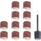 Proxxon 28978 1 x Träger mit 10 Schleifbändern Form Zylinder Korn 120 Ø14mm Schaft Ø3mm