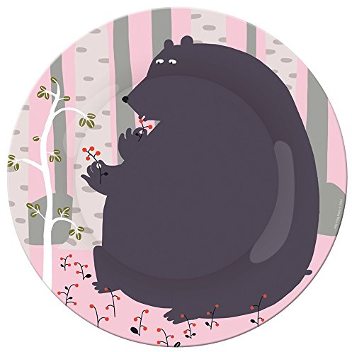 Petit Jour Paris - Assiette à Dessert - Motif Ours - Multicolore - Ø 20cm.
